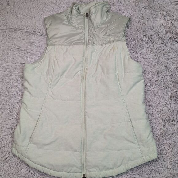 The North‎ Face Vest Womens L Green Outdoors Activewear Gorpcore Comfort Pockets - Picture 1 of 14